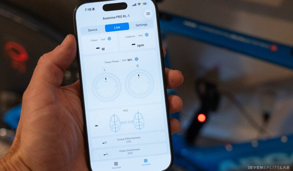 Favero Assioma iOS app