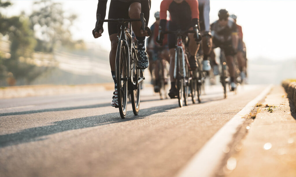 road cyclists doing a century ride