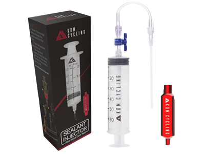 KOM Cycling tubeless sealant injector syringe and valve core removal tool