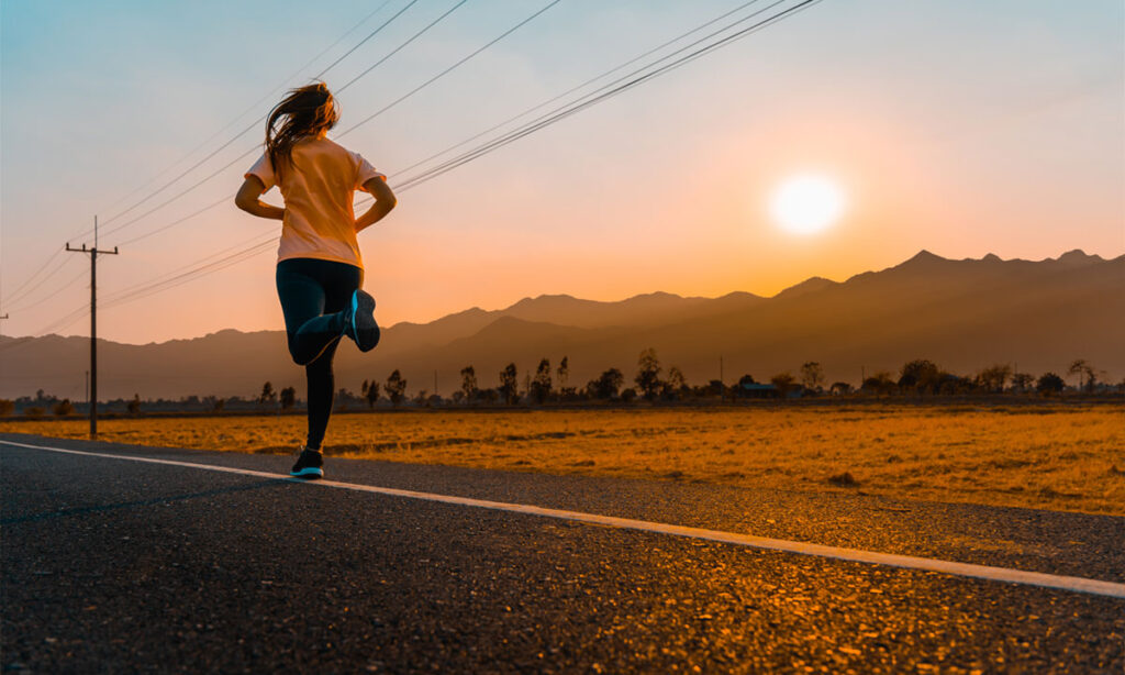Runner on an easy zone 2 run